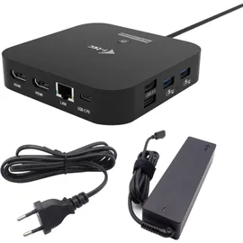 iTEC i-tec USB-C Dual HDMI Docking Station mit Power Delivery 100 W + Charger