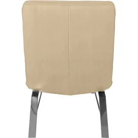 W.Schillig Relaxliege daily dreams Leder/Polyester 75 x 91 x 170 cm Beige mit Kissen