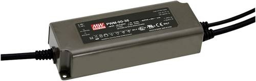 Mean Well PWM-90-36 LED-Trafo Konstantspannung 90W 0 - 2.5A 36 V/DC dimmbar, PFC-Schaltkreis, Überl