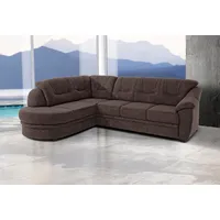 sit&more Ecksofa Savoni L-Form, wahlweise mit Bettfunktion braun