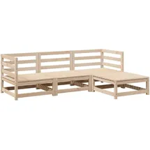 vidaXL Garten-Lounge-Set 4-tlg. braun