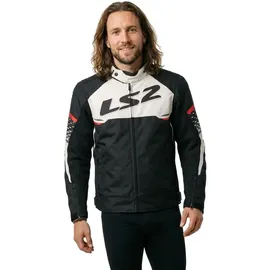 LS2 Apex Jacke / Weiß / Rot Herren Gr.xl