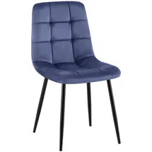 CLP Esszimmerstuhl Antibes Samt blau