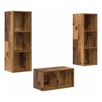 VidaXL TV-Schrank-Set Altholz 37 x 37 x 107 cm
