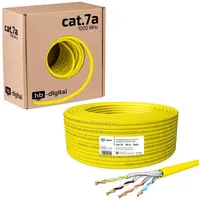 HB-Digital Netzwerkkabel CAT 7a Installationskabel 50m max. 1200 MHz