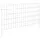 vidaXL Zaun-Set 95 x 50 cm Silber/Verzinkter Stahl