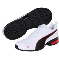 Puma Leader VT SL Laufschuhe, Puma White-Puma Black-Flame Scarlet, 45 EU