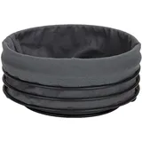 JUSTINUS Brotkorb - Schwarz - - Ø Ø mit Stoffeinlage - rund