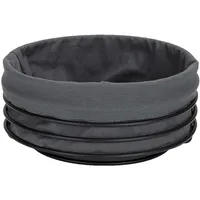 JUSTINUS Brotkorb - Schwarz - - Ø Ø mit Stoffeinlage - rund