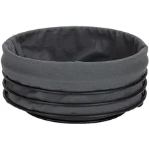 JUSTINUS Brotkorb - Schwarz - - Ø Ø mit Stoffeinlage - rund