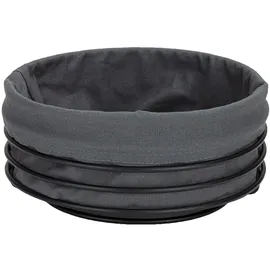 JUSTINUS Brotkorb - Schwarz - - Ø Ø mit Stoffeinlage - rund