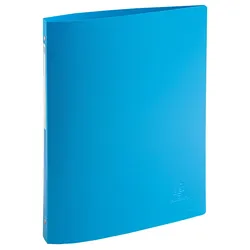 Exacompta 51110E 20x Ringbuch A4 mit 4 Ringen 15mm, Recycling-PP, BeeBlue - Farben sortiert
