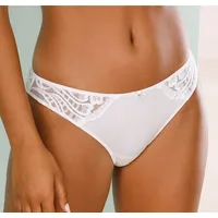 LASCANA Tanga »Flora« hinten aus leicht transparenter Spitze, beige