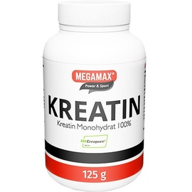 MEGAMAX Kreatin Monohydrat 100% Pulver 125 g