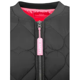 Zwilling Bomberjacke ZWILLINGSHERZ ""Be Happy"", Damen, Gr. M, schwarz, Steppware, Obermaterial: 100% Polyester, regular fit kurz, angesetztes Bündchen, Jacken Bomberjacke