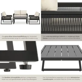 Tectake Captive Loungeset dunkelgrau