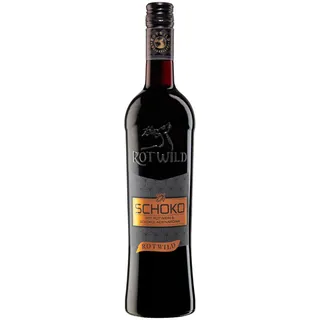 Rotwein Rotwild Schoko kräftiger Rotwein mit Schokoladengeschmack süß 750ml