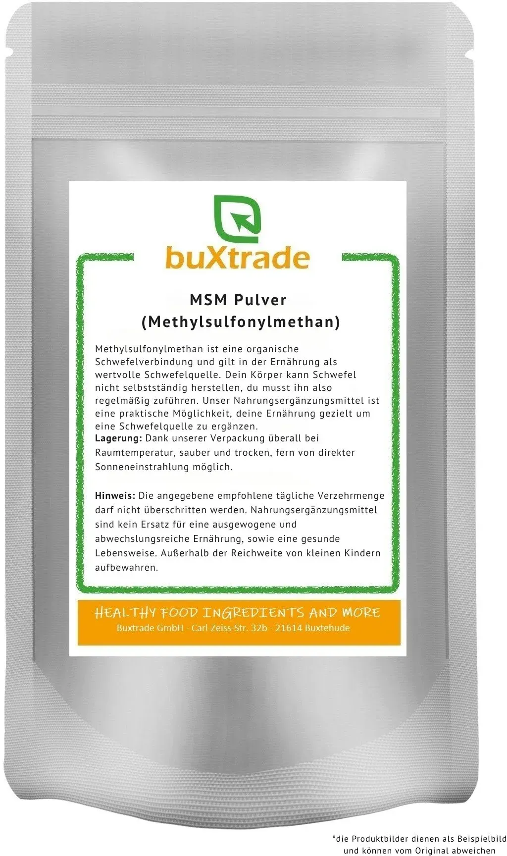 buXtrade MSM Pulver Methylsulfonylmethan 0,1 kg