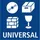 Staedtler Lumocolor 317 Universalstifte 4 St. Schwarz/Mehrfarbig