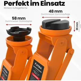 autoria Wagenheber 2,5T Stahl orange