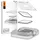 SPIGEN ProFlex EZ Fit Schutzfolie kompatibel mit Apple Watch 7 45mm, 2 Stück, Positionierhilfe für Installation, Anti-Kratzer, Kristallklar, Apple Watch 7 45mm Folie