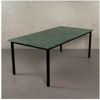 MAGNA Atelier Esstisch SAPPORO mit Marmor Tischplatte, Küchentisch, Naturstein, Dining Table, nachhaltig, 200x100x75cm grün 160 cm x 75 cm
