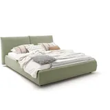 KAWOLA Bett HENRY Polsterbett Cord olivgrün 160x200cm - Grün