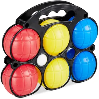 Relaxdays Boule, Spiel, 6 x
