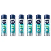 NIVEA Men Cool Kick Fresh Deo Spray 6 x 150 ml