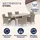 CASARIA Polyrattan Set 7-tlg. Beige