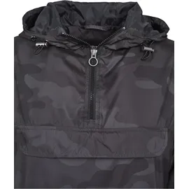 URBAN CLASSICS Ladies Camo Pull Over Jacket - Schwarz