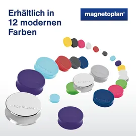 Magnetoplan Ergo-Magnete, large, Maigrün, Pack a 10 Stück