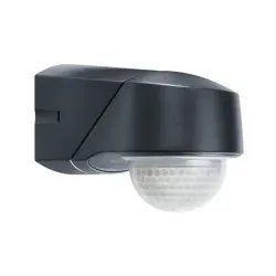 Esylux EM10015212 Bewegungsmelder 130° mit Unterkriechschutz 360°, schwarz, fernbedienbar RC 130i schwarz