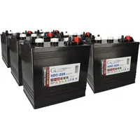 Q-Batteries 6x Q-Batteries 6DC-225 6V 225Ah Deep Cycle Traktionsbatterie
