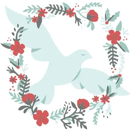 Sizzix 664931 Layered 4PK Dove Stencils, Papier, Multicolour, One Size