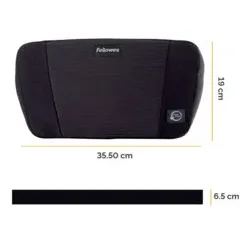 FELLOWES Rückenstütze Plush Touch schwarz 8026501