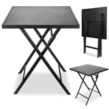 Brubaker Bergamo Beistelltisch 58 x 58 x 71 cm Grau/Schwarz