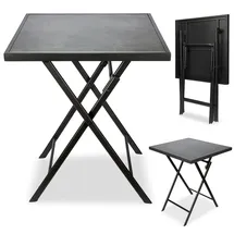 Brubaker Bergamo Beistelltisch 58 x 58 x 71 cm Grau/Schwarz