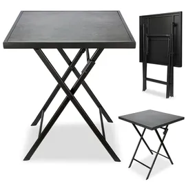 Brubaker Bergamo Beistelltisch 58 x 58 x 71 cm Grau/Schwarz