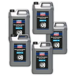 5x 5L LIQUI MOLY 21158 Bremsflüssigkeit Bremsflüssigkeit DOT 4 Kanister Brake