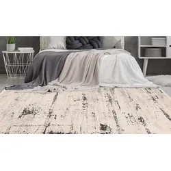 Teppich ARTE ESPINA "Palace 325", grau (grau, anthrazit), B:200cm H:13mm L:290cm, Polypropylen, Teppiche, Soft Touch, Vintage-Design, dezente Farben