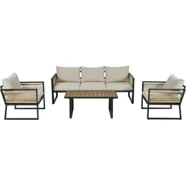 stilvora Gartenlounge Set 4-tlg. Beige