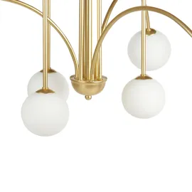Beliani Forbes 6-flg. 60 cm rund gold/weiß