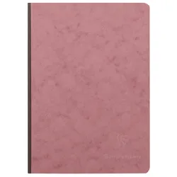 Clairefontaine 5x Age Bag, Notizbuch A5, Leinenrücken, 96 Blatt kariert 90g - Antikrosa 795426C