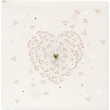 Goldbuch Golden Heart 30x31 60 weiße Seiten Hochzeit 08062