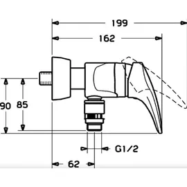 Hansa Hansamix Einhandmischer für 1 Verbraucher Chrom 01670183
