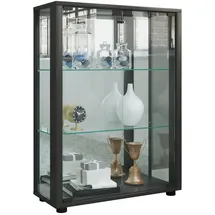 VCM Vitrine Sintalo 60 x 80 x 25 cm Schwarz