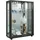 VCM Vitrine Sintalo 60 x 80 x 25 cm Schwarz