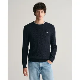 GANT Cable Pullover - Evening Blue - 2XL