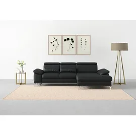 sit&more Ecksofa »Cabrio L-Form, B: 295 cm, mit Sitztiefen-, Arm- & Kopfteilverstellung« 2 Nierenkissen, Federkern, optional Bettfunktion und Stauraum